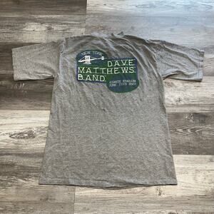Vintage 2001 Dave Mathews Band Gray Green Mens XL Classic Rock Music T-Shirt